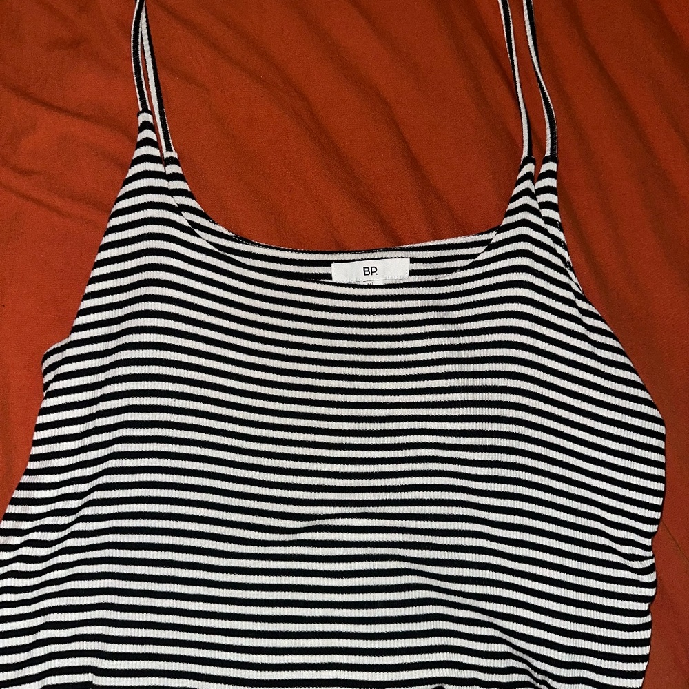 BP NORDSTROM - Striped Cropped Tank Top - XL